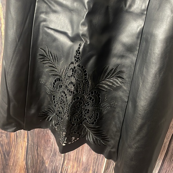 Karen Kane Maxi Faux Leather Skirt - Picture 2 of 5